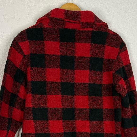 Roots buffalo plaid wool blend full zip Seymour jacket Gorpcore Alpine Casual - Picture 6 of 12